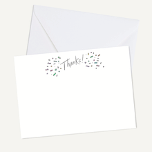 Load image into Gallery viewer, Thanks! Confetti Flat Card Set
