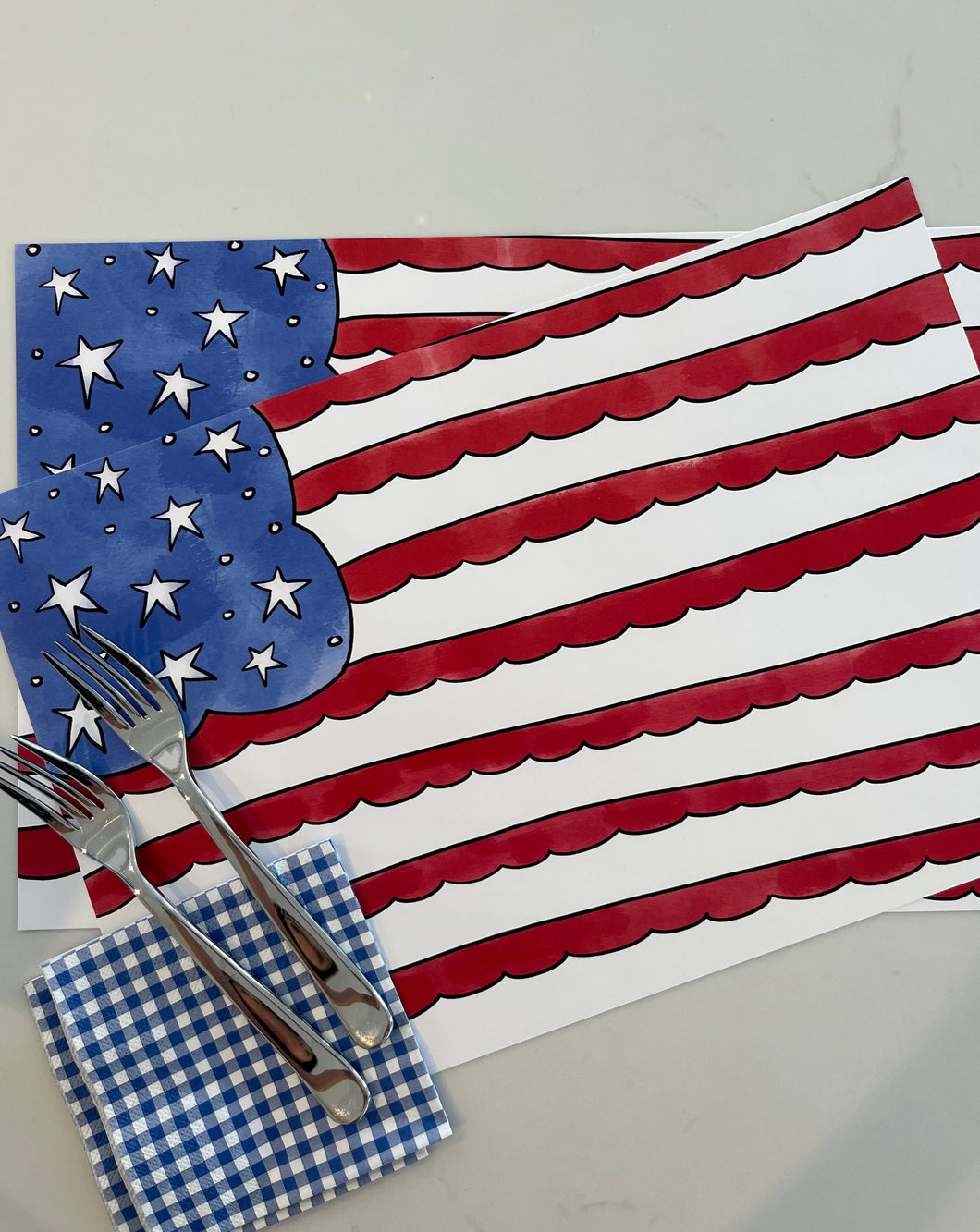 New! Happy 4th Placemats