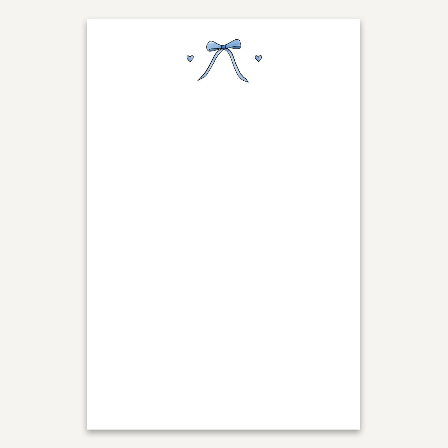 Bow + Hearts Large Notepad