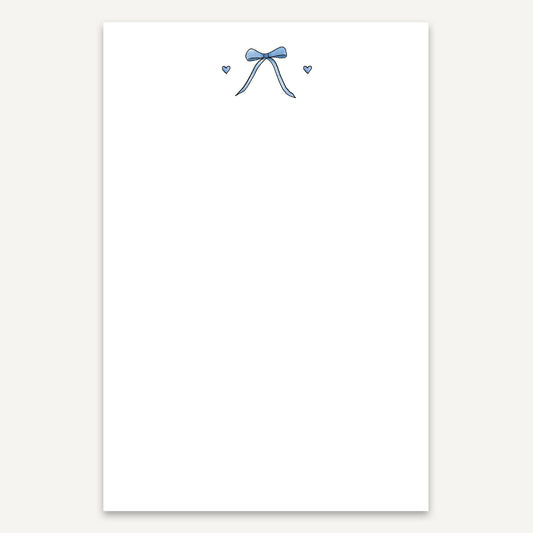 Bow + Hearts Large Notepad