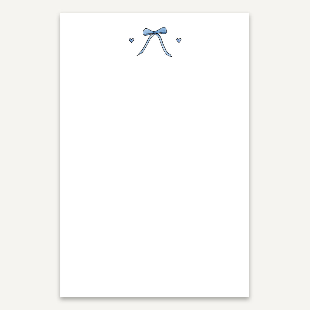 Bow + Hearts Large Notepad