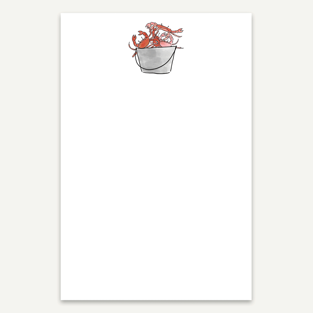 Crab Bucket Note Pad