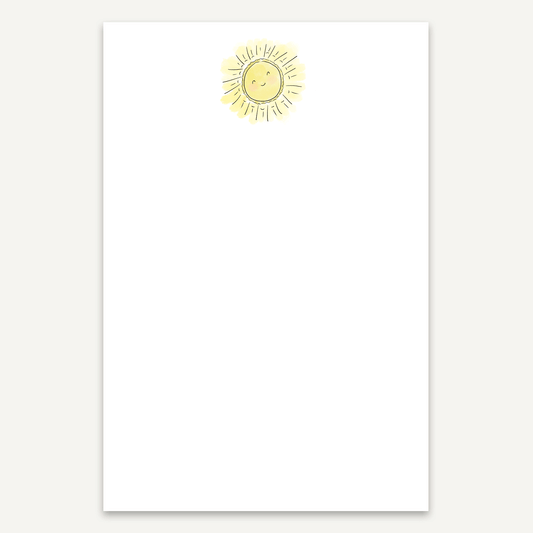 Sun Smile Heart Note Pad