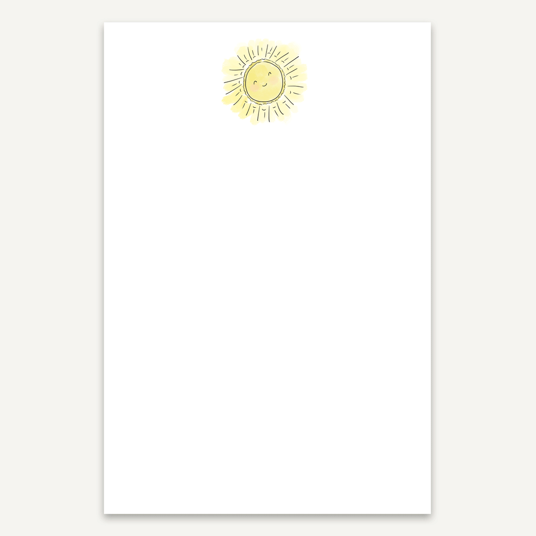 Sun Smile Heart Note Pad