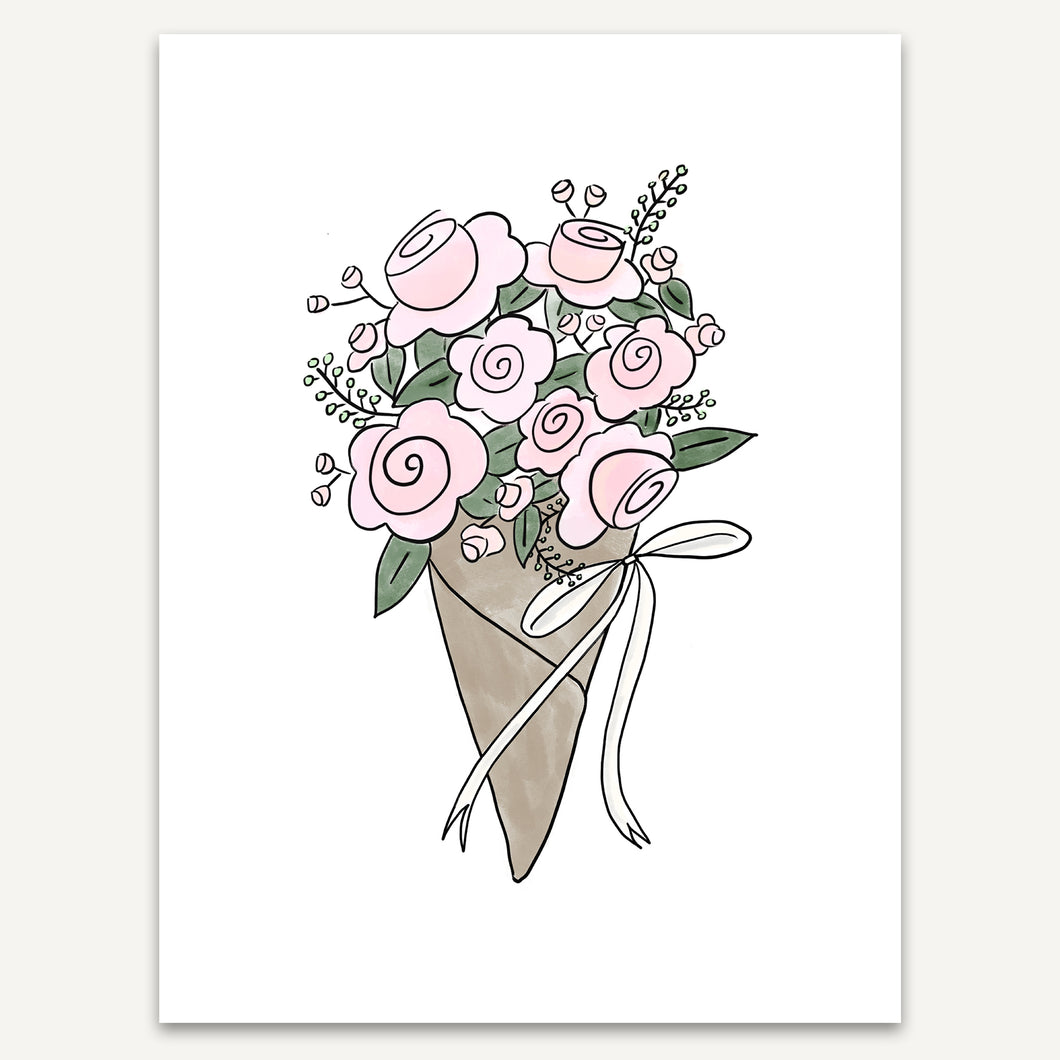 Rose Bouquet Art Print