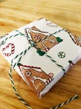 Load image into Gallery viewer, Gingerbread Houses Gift Wrap
