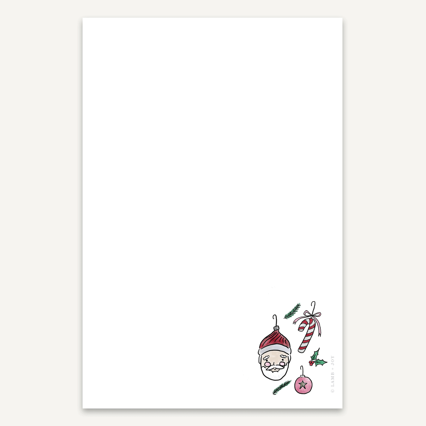 Vintage Ornaments Note Pad