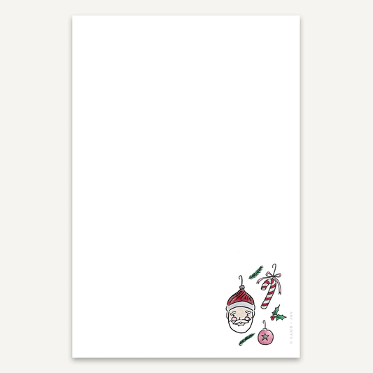 Vintage Ornaments Note Pad