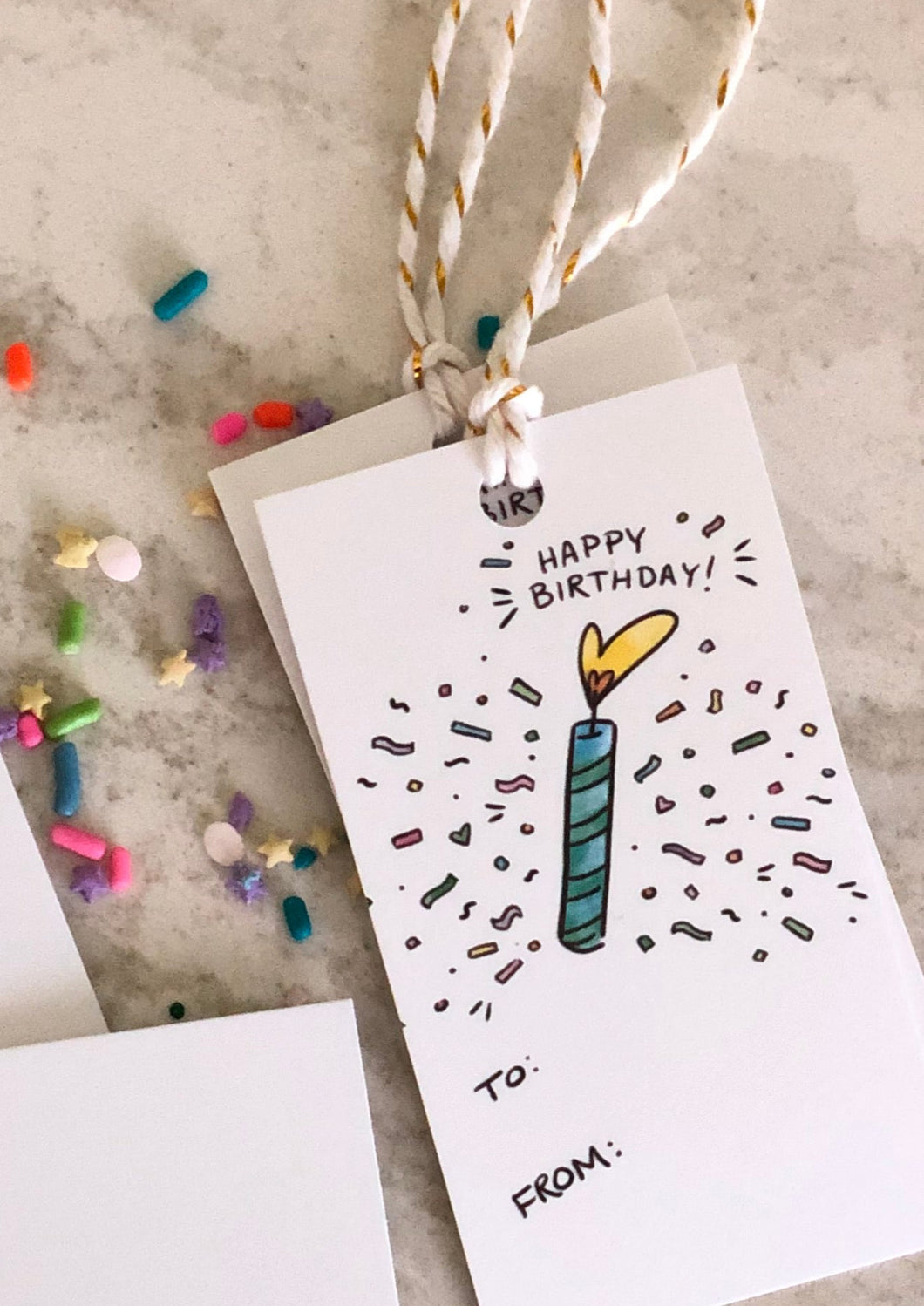 Fun Confetti Gift Tag Pack
